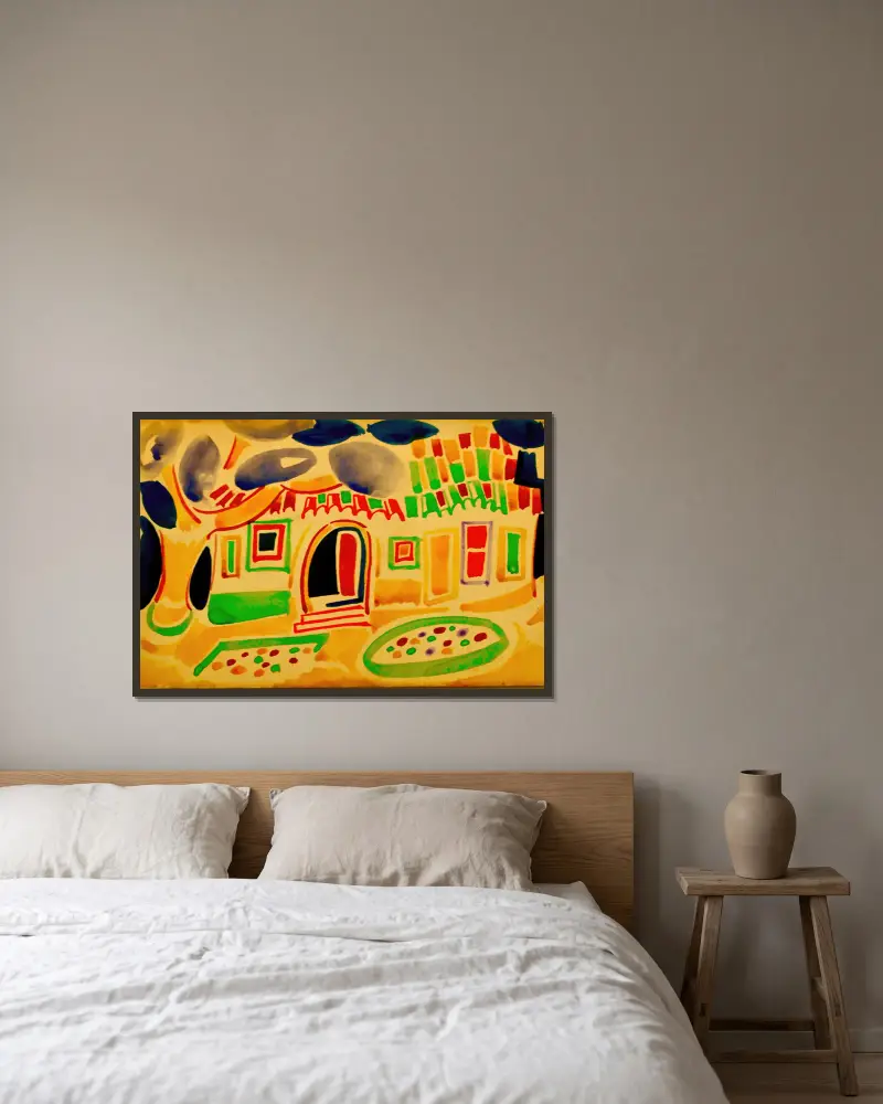 Ohne Titel, 1915 von Amadeo de Souza-Cardoso gerahmt an einer Wand