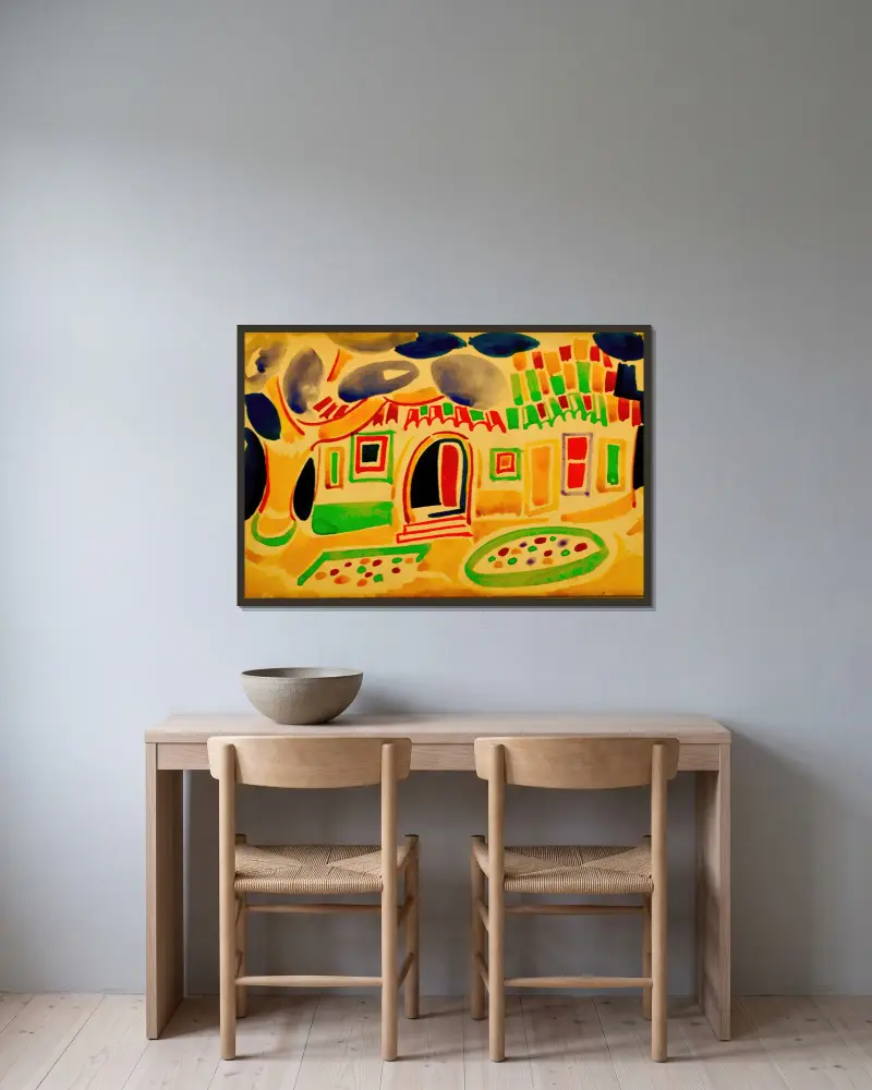 Ohne Titel, 1915 von Amadeo de Souza-Cardoso gerahmt an einer Wand