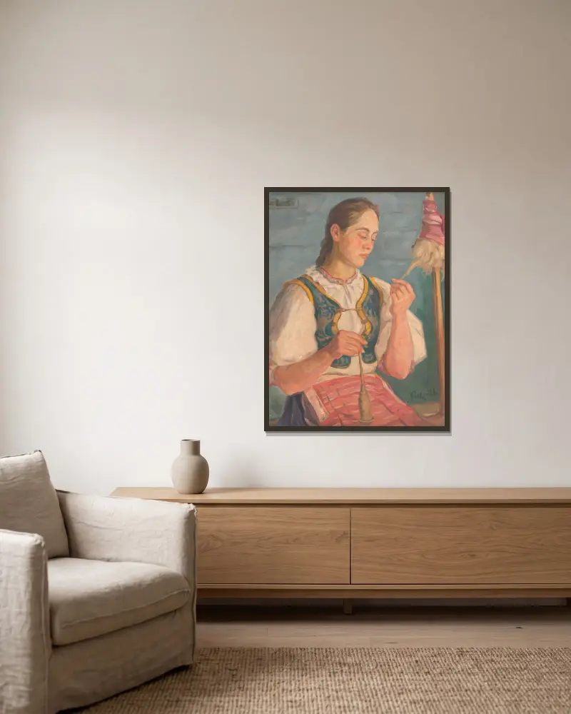 Přadlena, Štefan Polkoráb v rámu na stěně