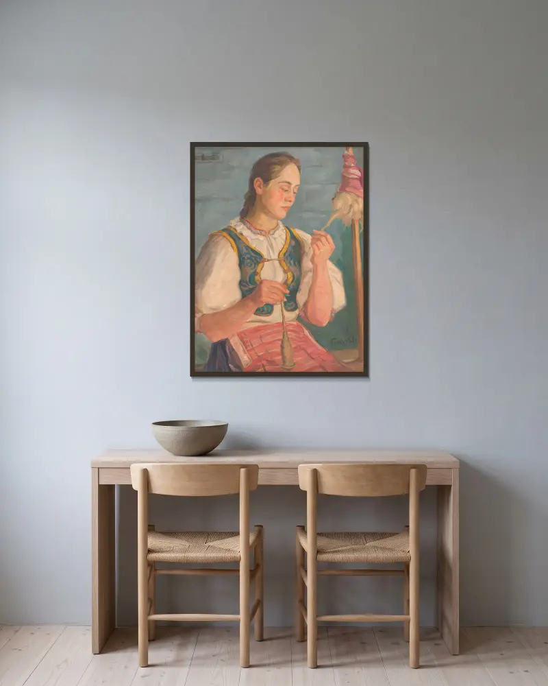 Přadlena, Štefan Polkoráb v rámu na stěně