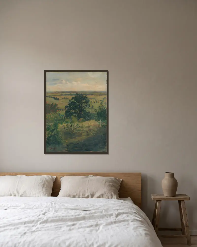Blick auf Šúr Štefan von Štefan Polkoráb gerahmt an einer Wand
