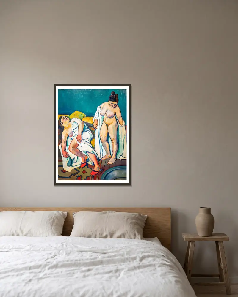 Dvě postavy, Suzanne Valadon v rámu na stěně