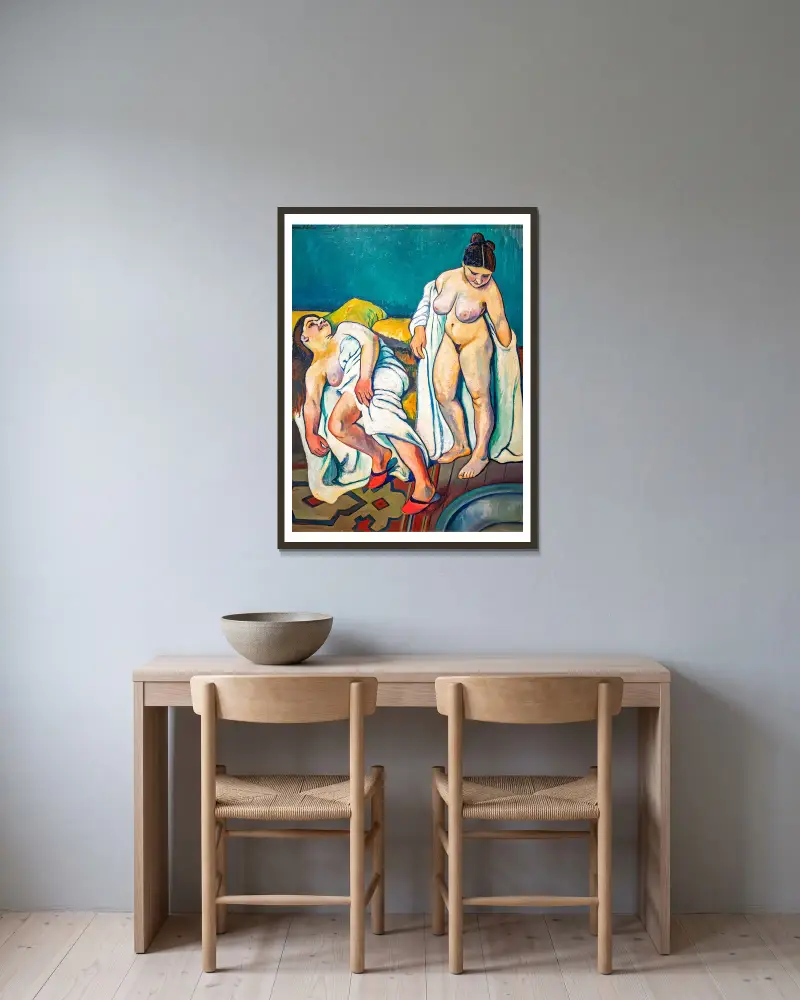 Dvě postavy, Suzanne Valadon v rámu na stěně