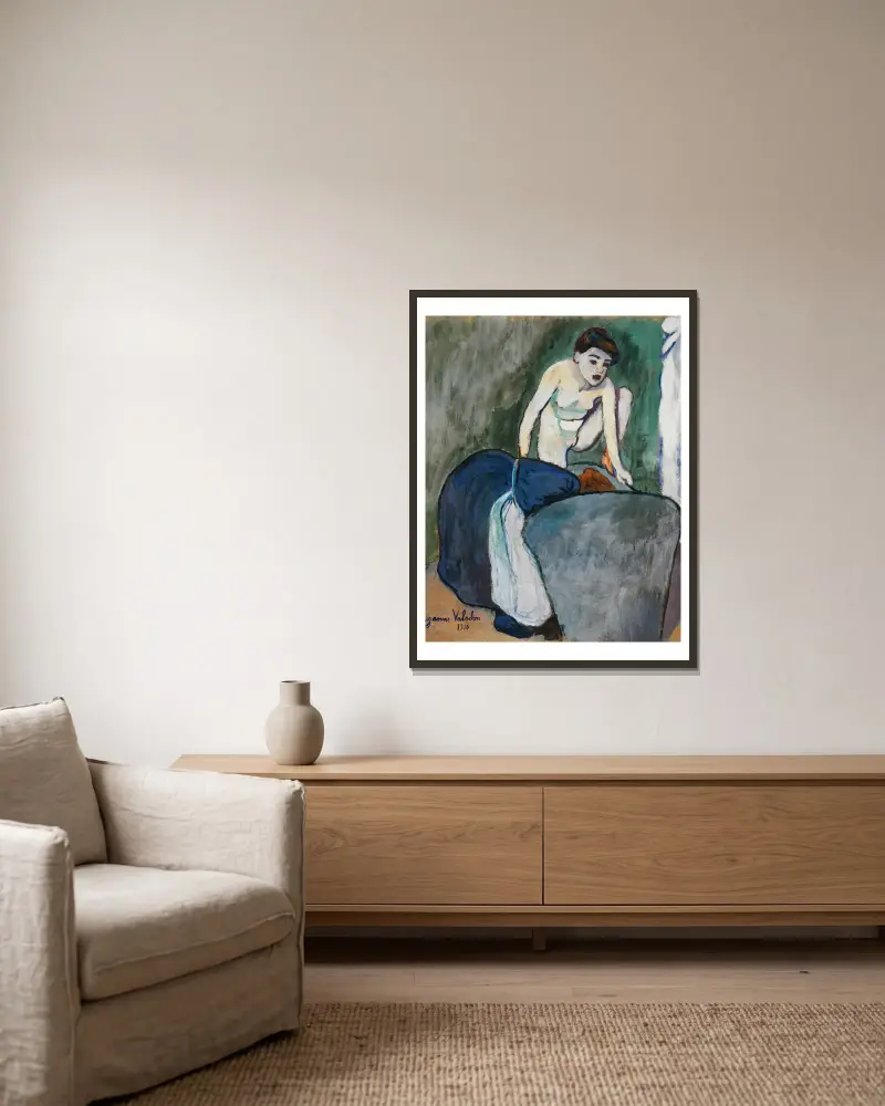Mädchen von Suzanne Valadon gerahmt an einer Wand