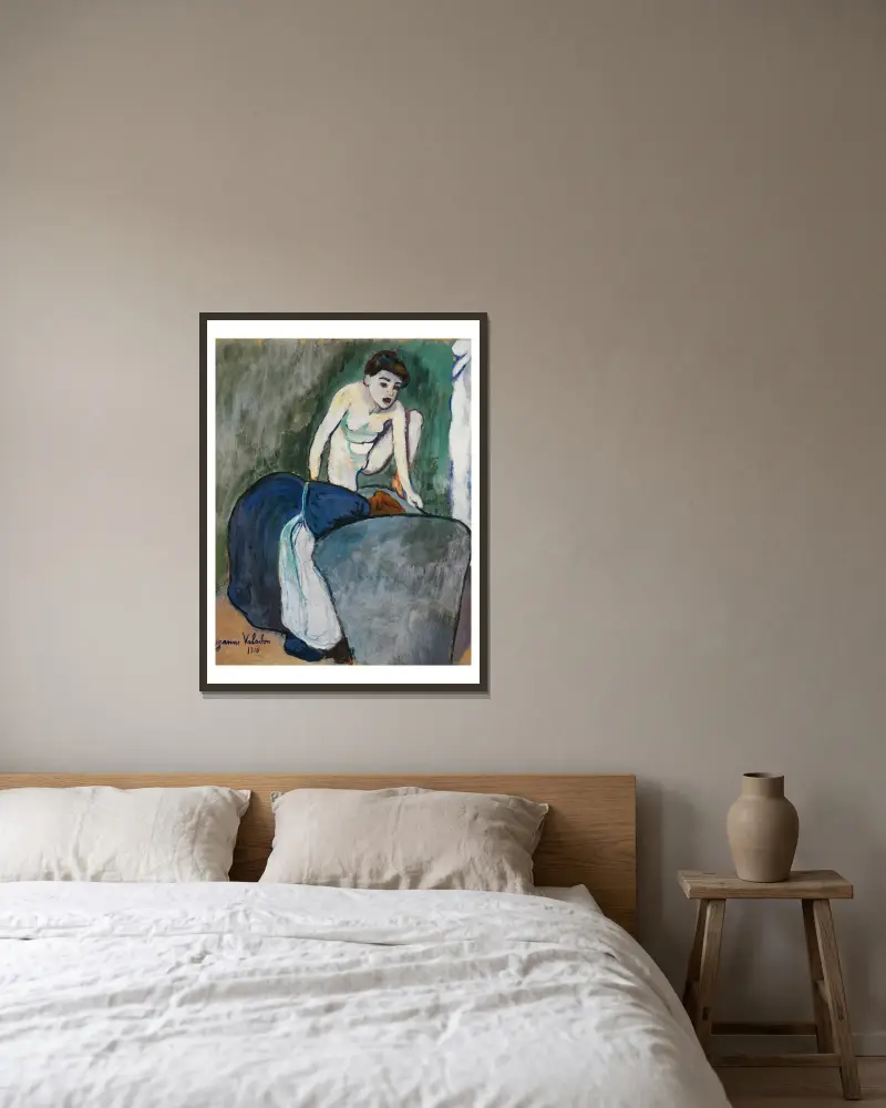 Mädchen von Suzanne Valadon gerahmt an einer Wand