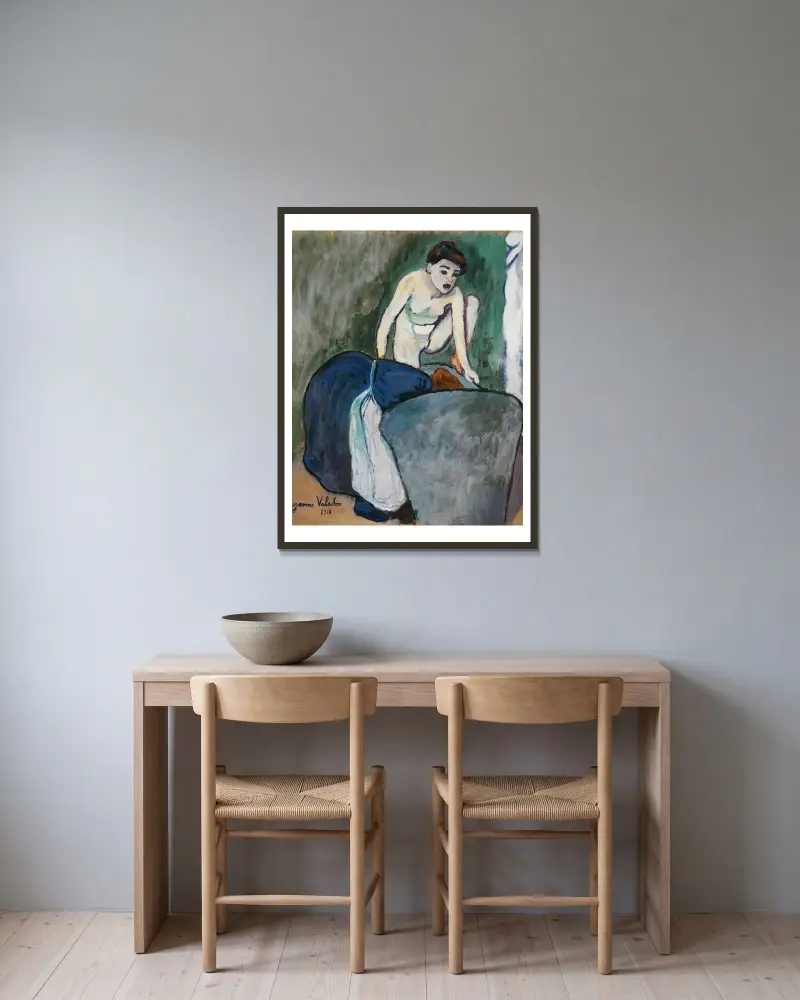 Mädchen von Suzanne Valadon gerahmt an einer Wand