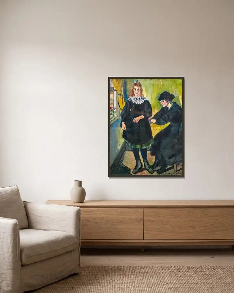 Švadlena, Suzanne Valadon v rámu na stěně