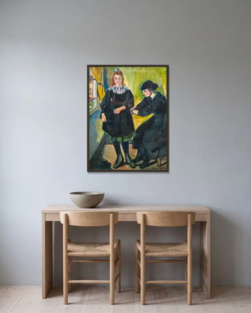 Švadlena, Suzanne Valadon v rámu na stěně