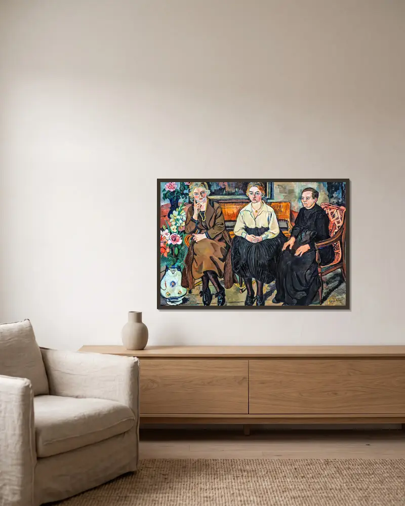 Rodina Utterových, Suzanne Valadon v rámu na stěně