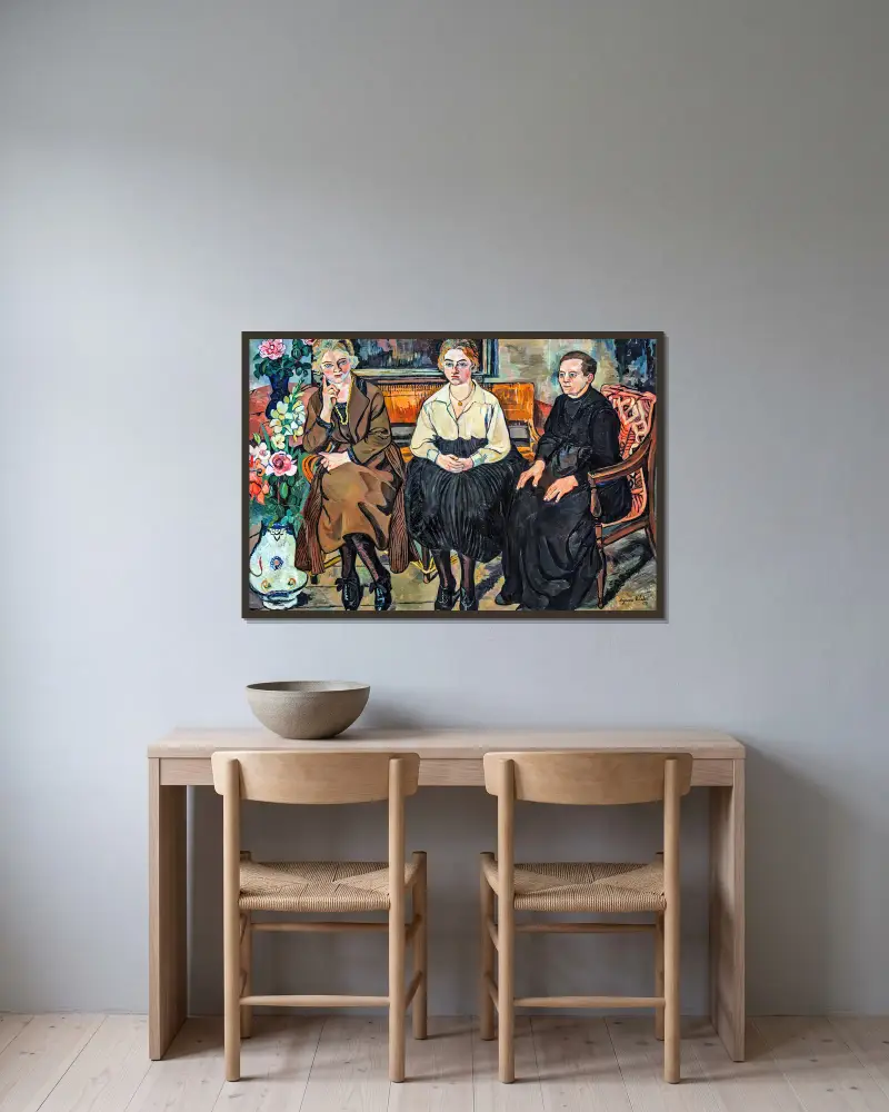 Rodina Utterových, Suzanne Valadon v rámu na stěně