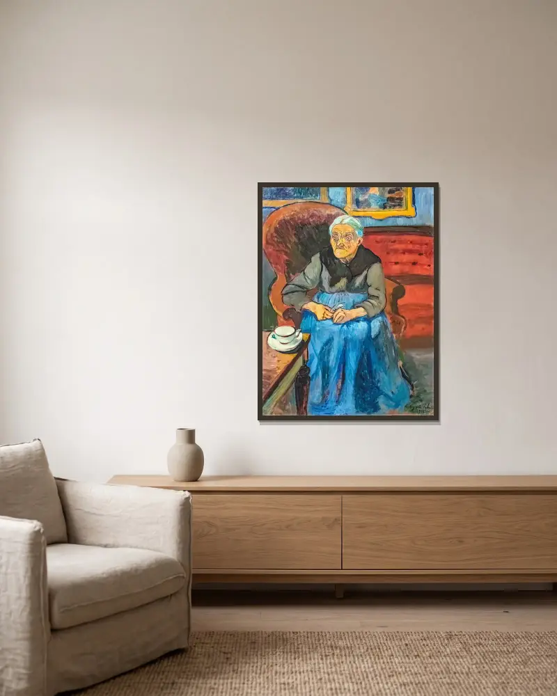 Matka artystki, Suzanne Valadon w ramie na ścianie