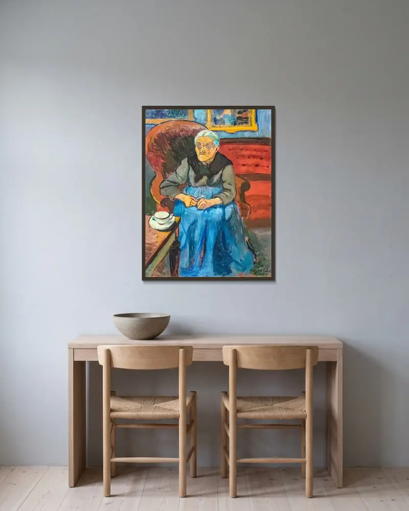 Matka artystki, Suzanne Valadon w ramie na ścianie