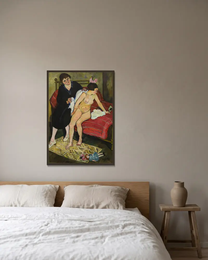 Opuštěná panenka, Suzanne Valadon v rámu na stěně