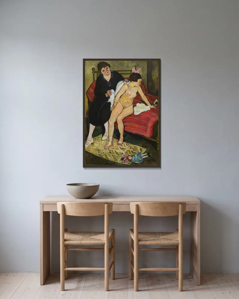 Opuštěná panenka, Suzanne Valadon v rámu na stěně