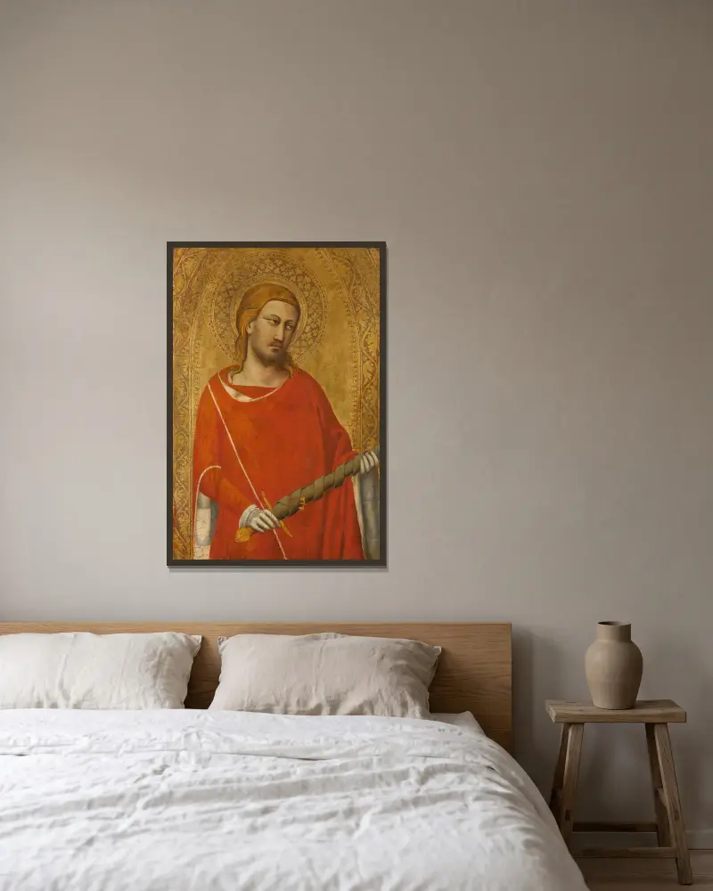 Saint Julian av Taddeo Gaddi inramad på en vägg