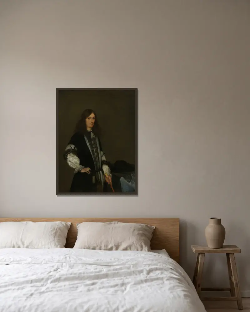 François de Vicq, Burgomaster of Amsterdam for several Terms from 1697 on av Gerard ter Borch inramad på en vägg