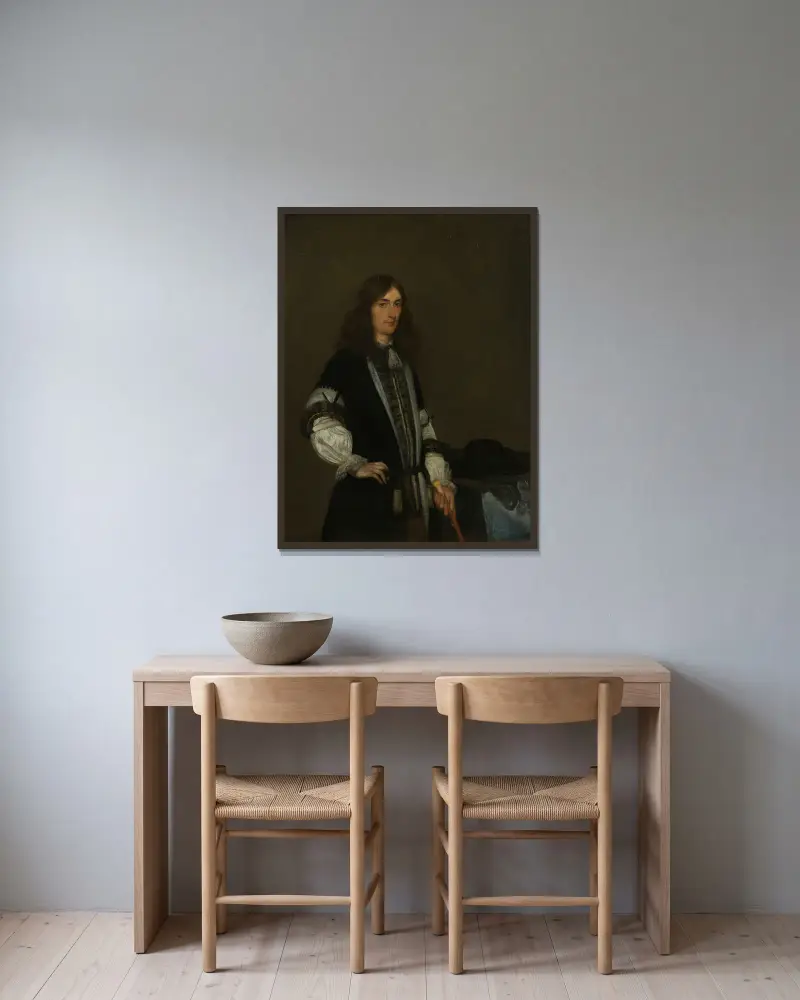 François de Vicq, Burgomaster of Amsterdam for several Terms from 1697 on av Gerard ter Borch inramad på en vägg