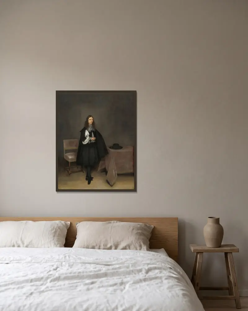 Gerhard van Suchtelen av Gerard ter Borch inramad på en vägg