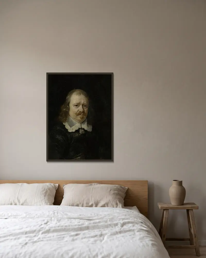 Godard van Reede (1588–1648), pán z Nederhorstu. Delegát provincie Utrecht na mírové konferenci v Münsteru (1646–48), Gerard ter Borch v rámu na stěně