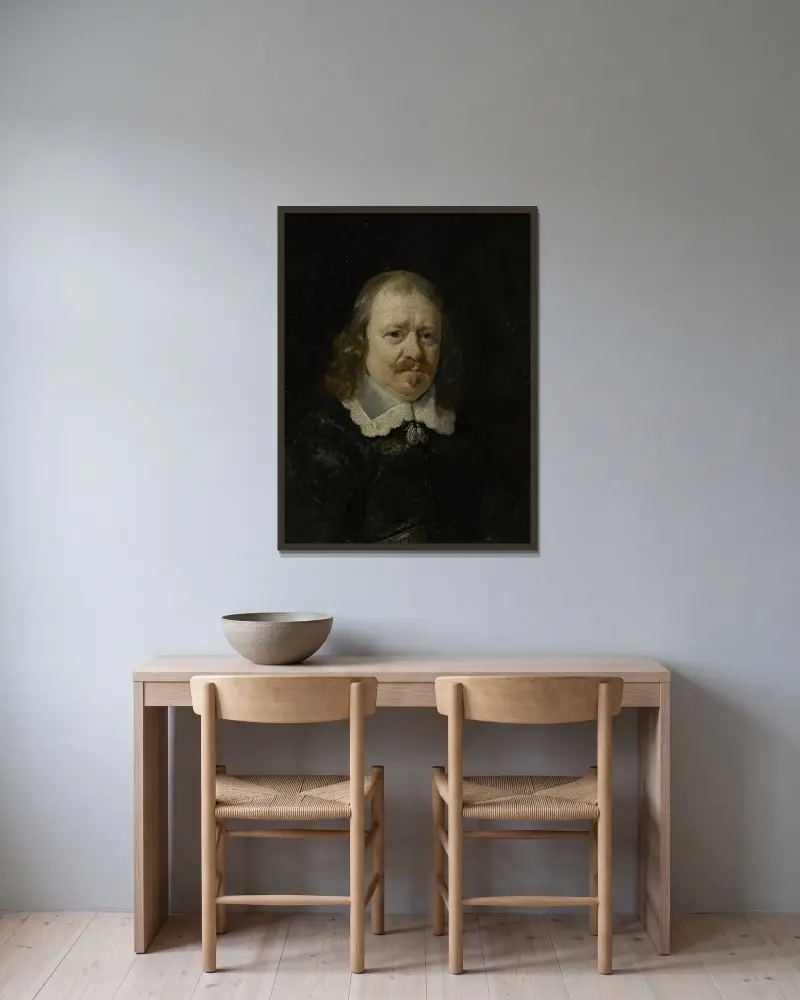 Godard van Reede (1588–1648), pán z Nederhorstu. Delegát provincie Utrecht na mírové konferenci v Münsteru (1646–48), Gerard ter Borch v rámu na stěně