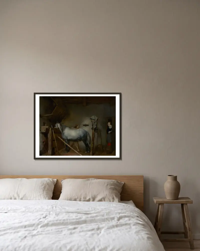 Konírna, Gerard ter Borch v rámu na stěně