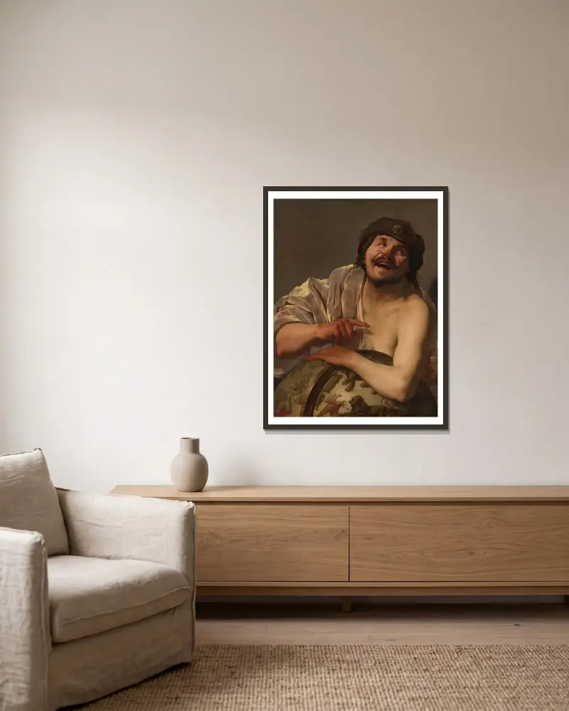 Démokritos, Hendrick Ter Brugghen v rámu na stěně