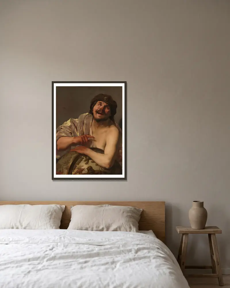 Démokritos, Hendrick Ter Brugghen v rámu na stěně