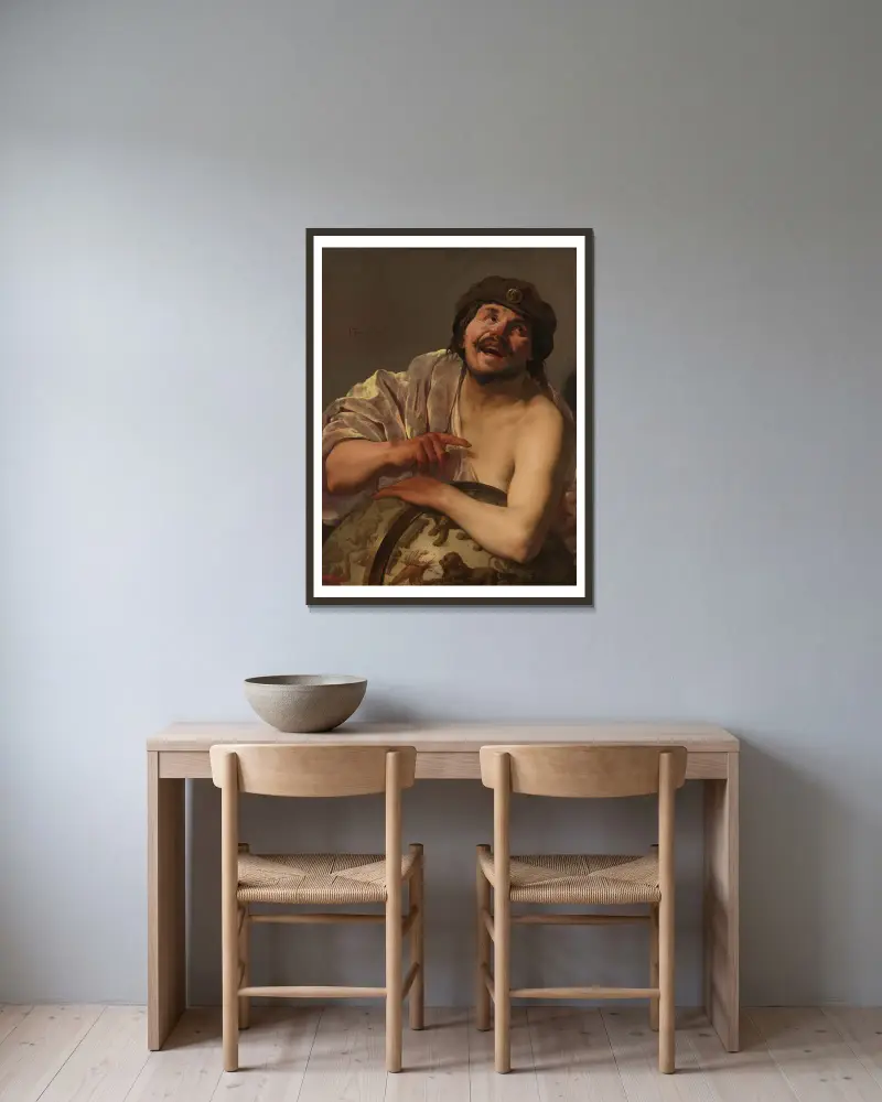 Démokritos, Hendrick Ter Brugghen v rámu na stěně