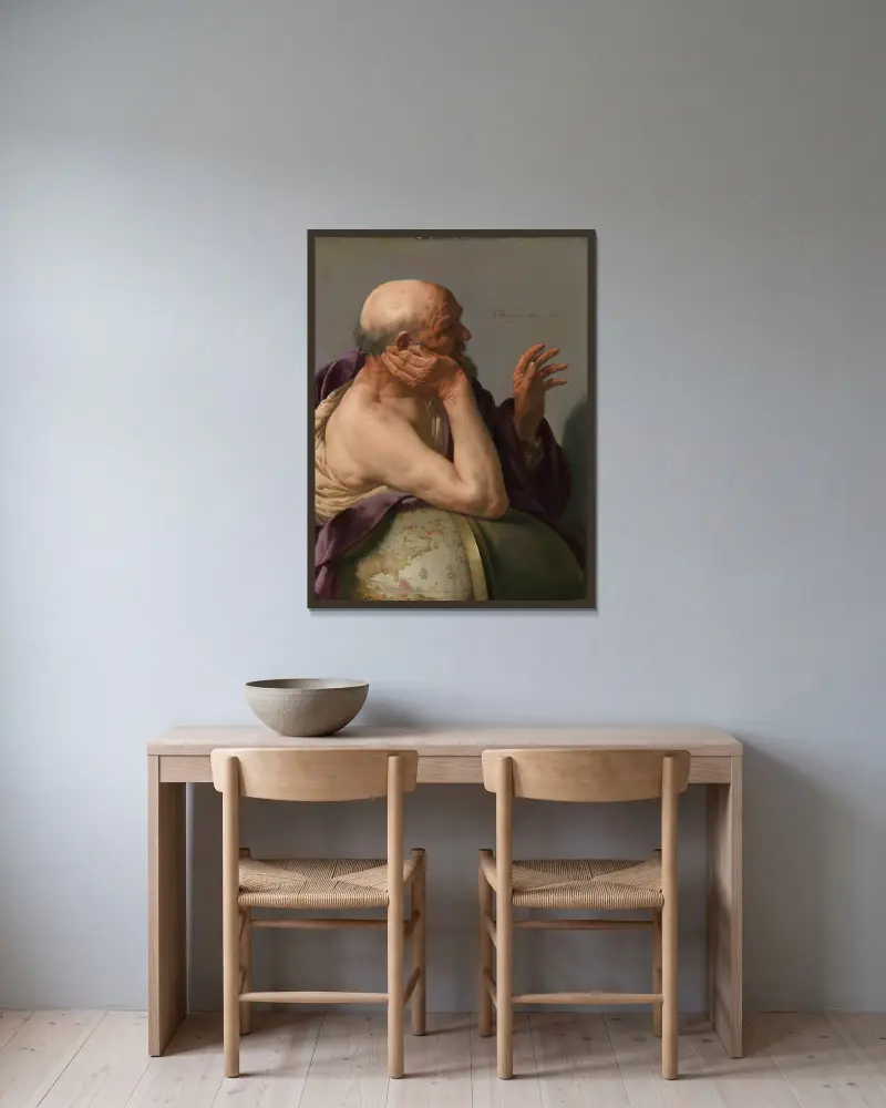 Hérakleitos, Hendrick Ter Brugghen v rámu na stěně