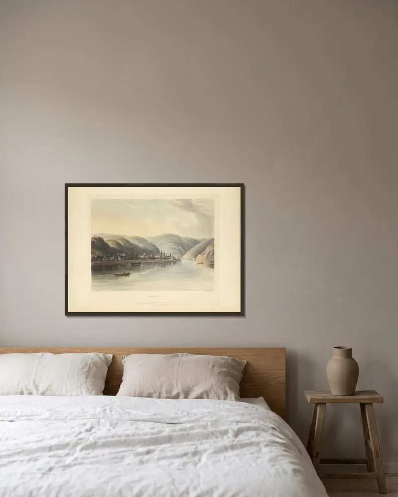 Boppard von Christian Georg Schütz the elder gerahmt an einer Wand
