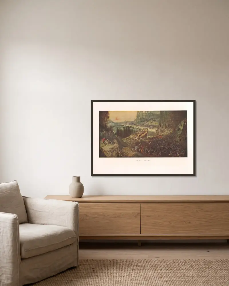 Samobójstwo Saula, Pieter Bruegel The Elder w ramie na ścianie