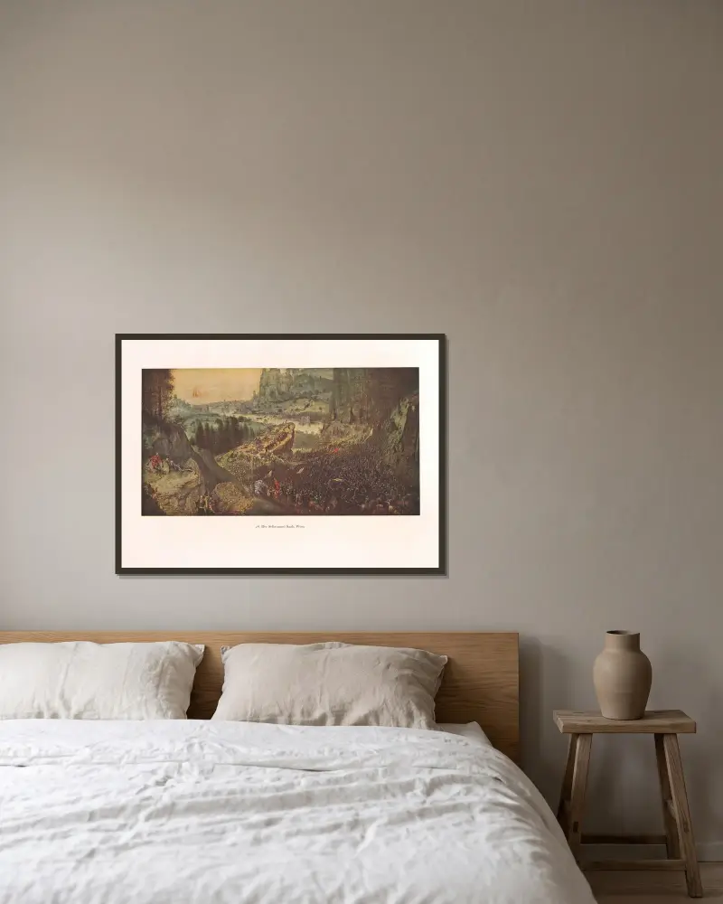 Samobójstwo Saula, Pieter Bruegel The Elder w ramie na ścianie