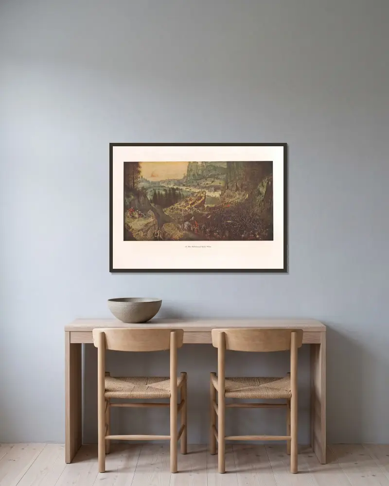 Samobójstwo Saula, Pieter Bruegel The Elder w ramie na ścianie