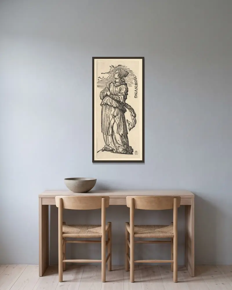 Hoffnung von Hans Burgkmair The Elder gerahmt an einer Wand