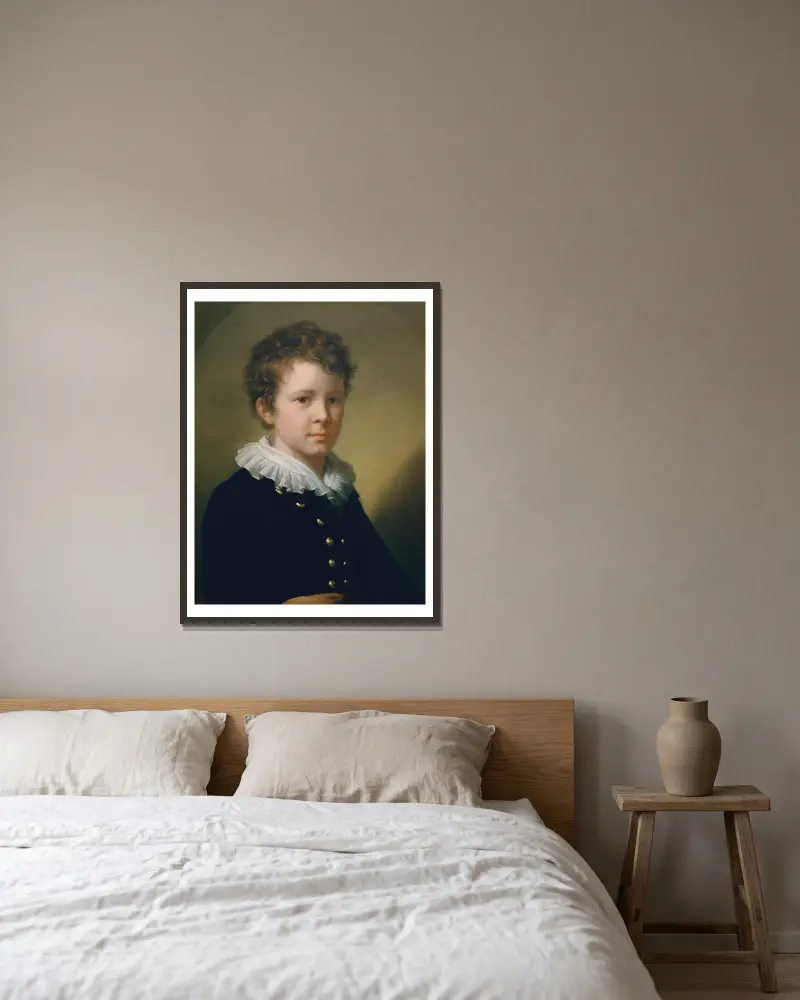 Johann Baptist Lampi, ein Enkel des Künstlers von Johann Baptist von Lampi the Elder gerahmt an einer Wand