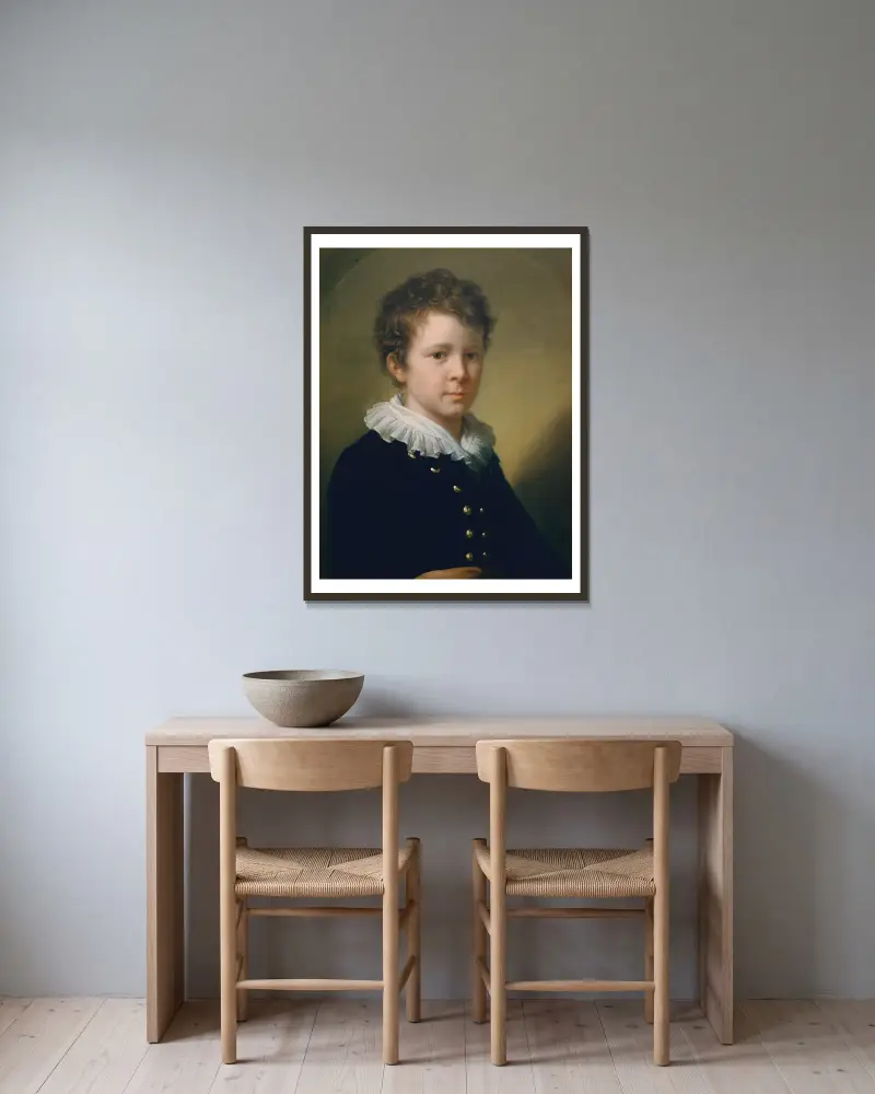Johann Baptist Lampi, ein Enkel des Künstlers von Johann Baptist von Lampi the Elder gerahmt an einer Wand