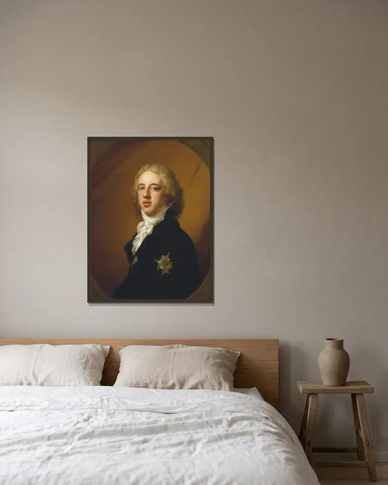 Král Gustav IV. Adolf, Johann Baptist von Lampi the Elder v rámu na stěně