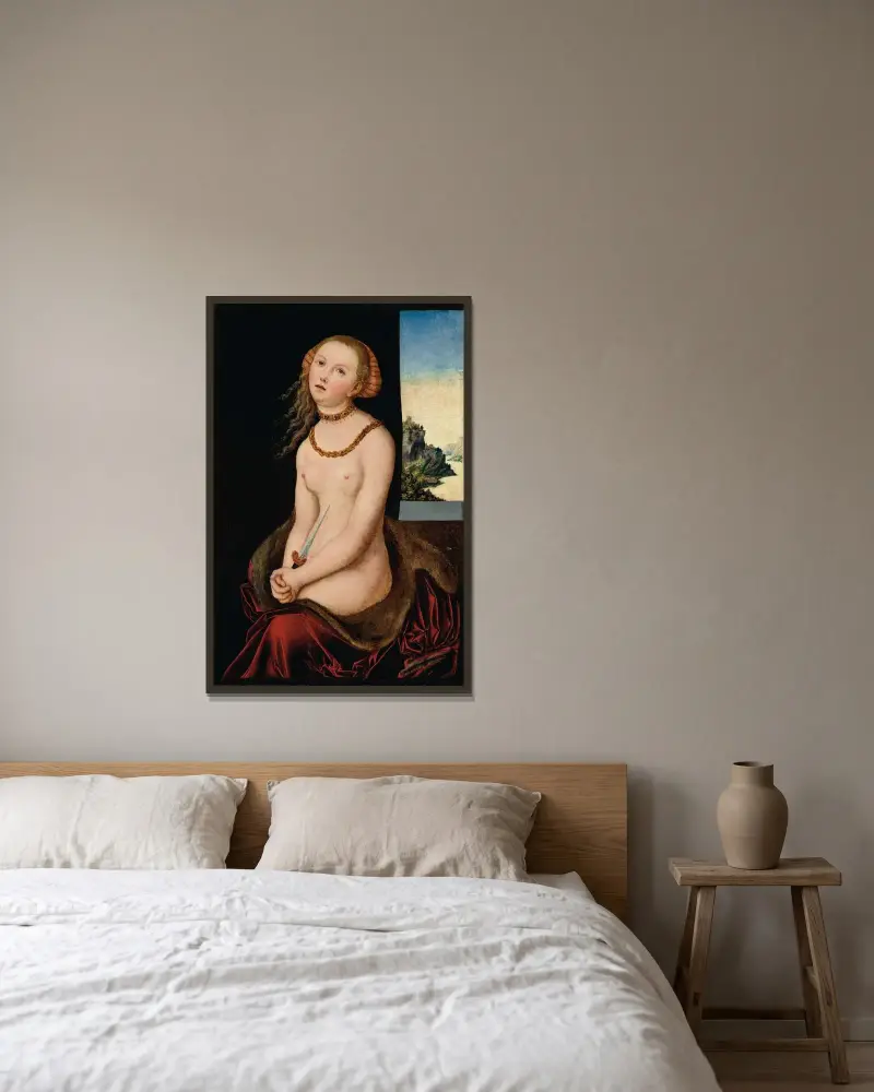 Lukrecja – Nr. 2, Lucas Cranach the Elder w ramie na ścianie