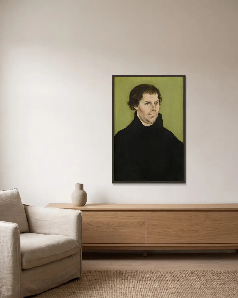 Marcin Luter, 1527, Lucas Cranach the Elder w ramie na ścianie
