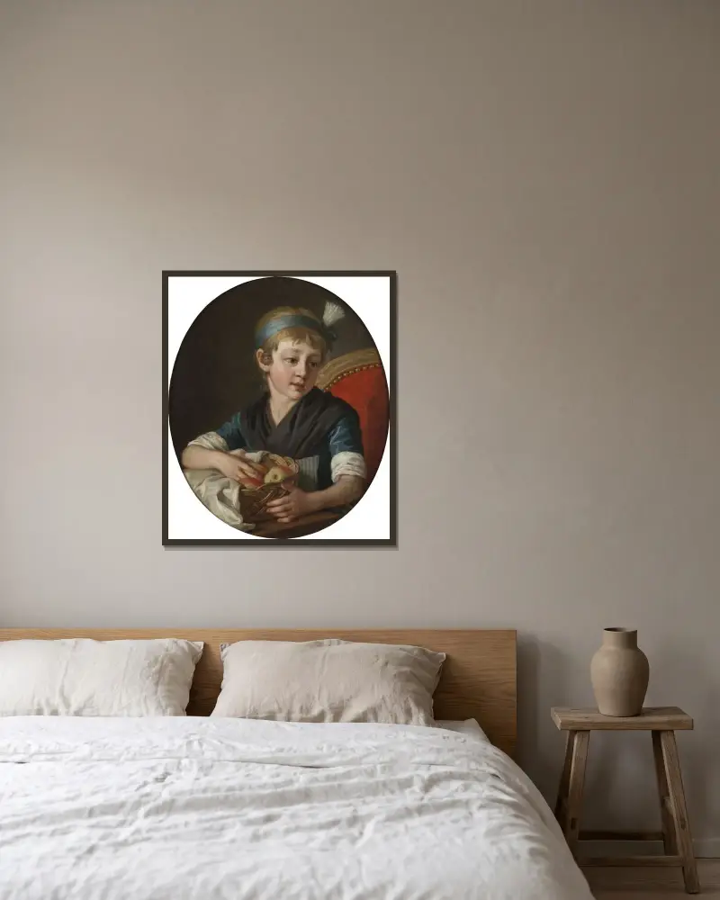 The Artist’s Daughter Wilhelmina av Per Krafft the Elder inramad på en vägg