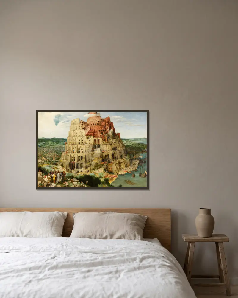 Wieża Babel (Wiedeń), nr 1, Pieter Bruegel The Elder w ramie na ścianie