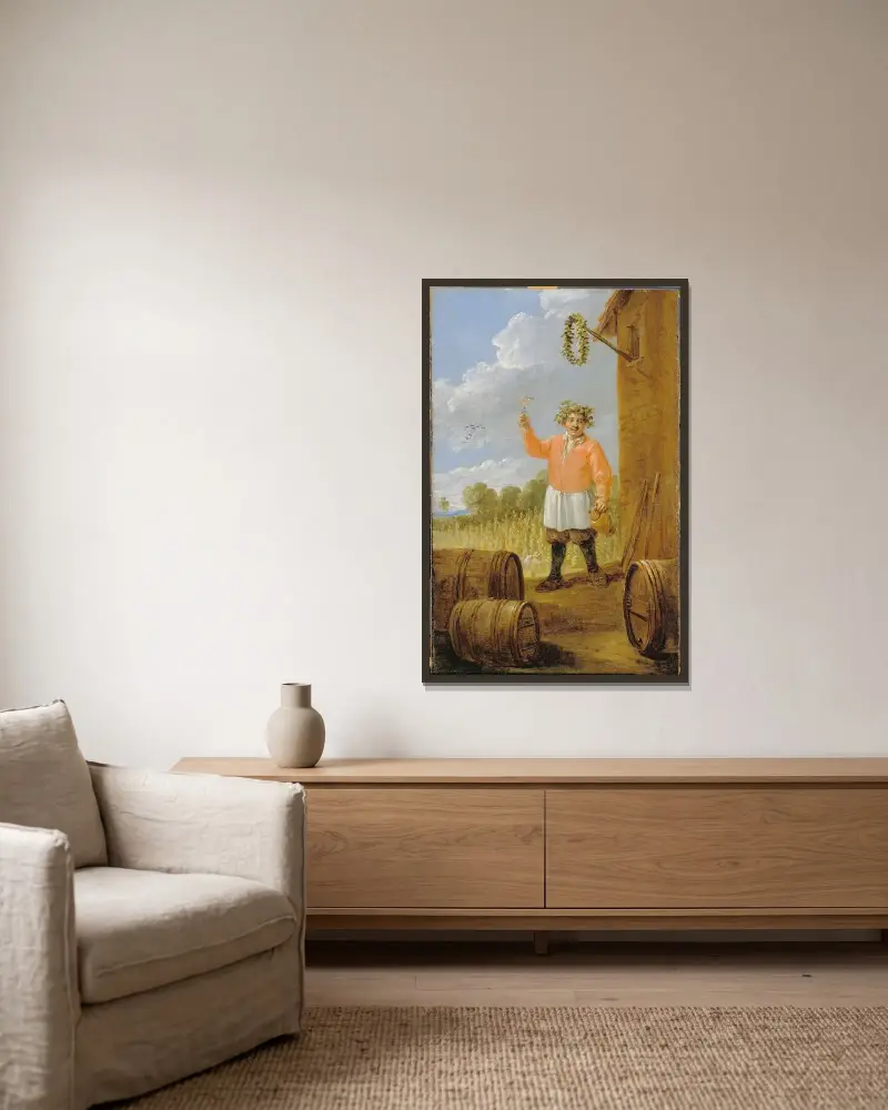 Herbst von David Teniers The Younger gerahmt an einer Wand