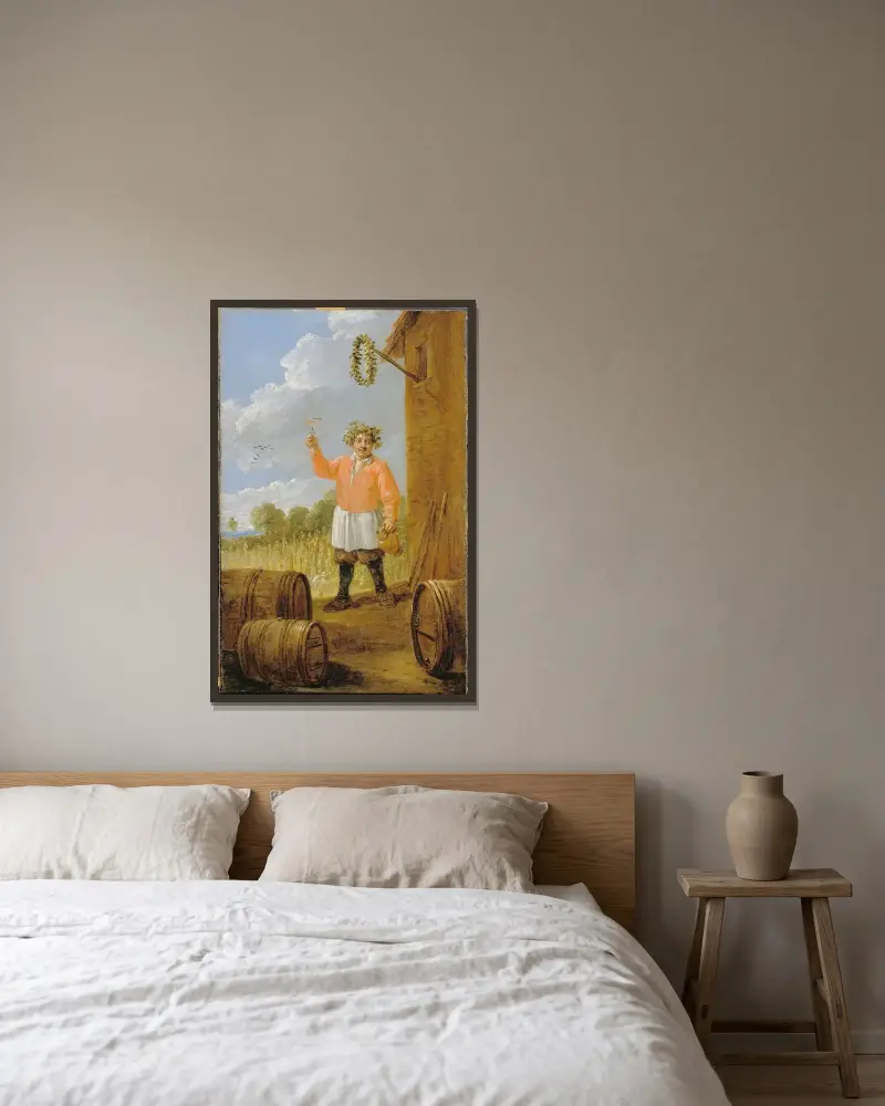 Herbst von David Teniers The Younger gerahmt an einer Wand