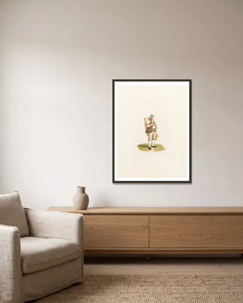 Bern, 1824 – Nr. 2 von Gabriel Lory the Younger gerahmt an einer Wand