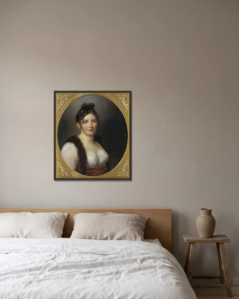 Catharina Charlotta Bågh (1777–1816), Per Krafft the Younger w ramie na ścianie