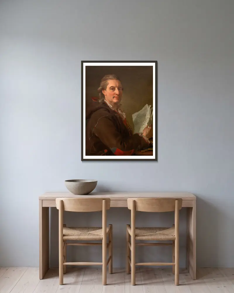 Fredric Henric af Chapman, Admiral av Lorens Pasch the Younger inramad på en vägg