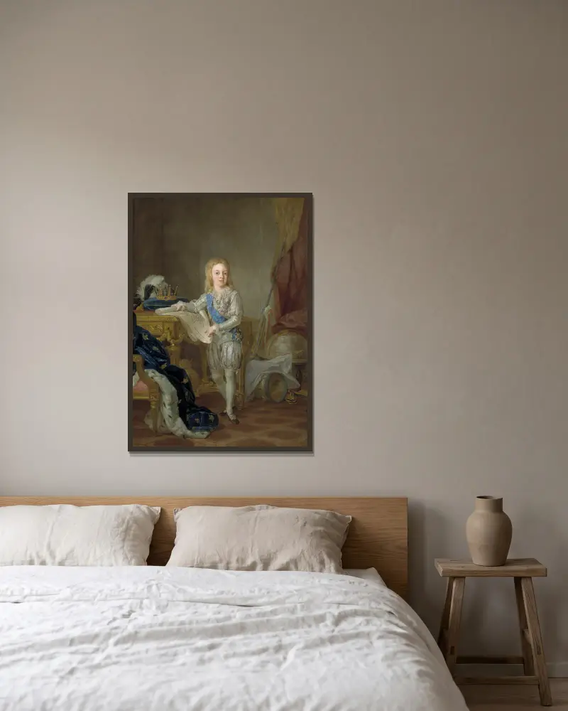 Gustav IV. Adolf, 1778–1837, König von Schweden von Lorens Pasch the Younger gerahmt an einer Wand