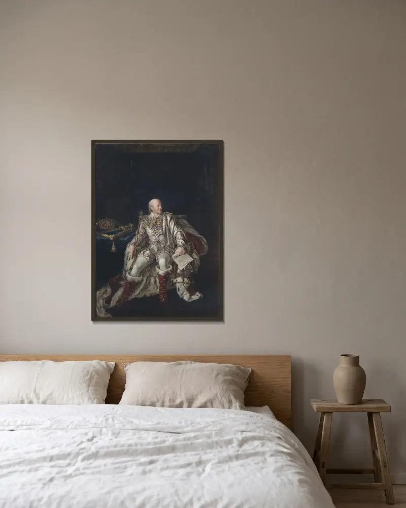 Karl XIII., 1748–1818, König von Schweden und Norwegen von Per Krafft the Younger gerahmt an einer Wand