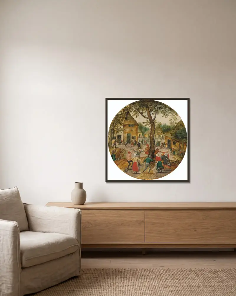 Sommer von Pieter Brueghel The Younger gerahmt an einer Wand