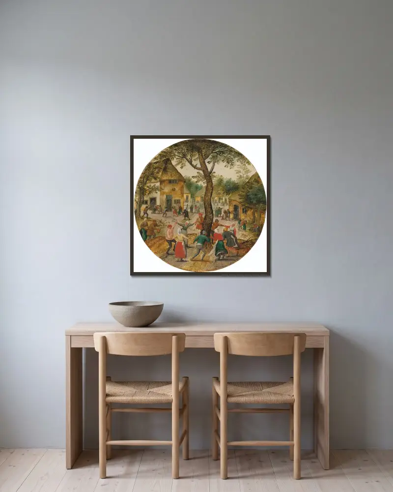 Sommer von Pieter Brueghel The Younger gerahmt an einer Wand